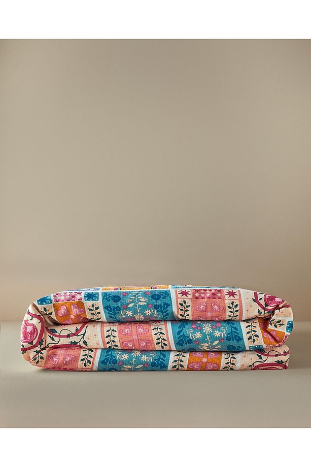Patchwork Harmony Tek Kişilik Pike Pembe - 3