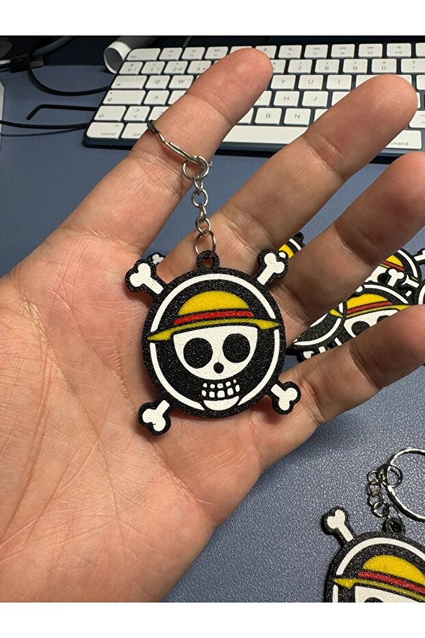 سلسلة مفاتيح ملونة من قطعة واحدة - 1