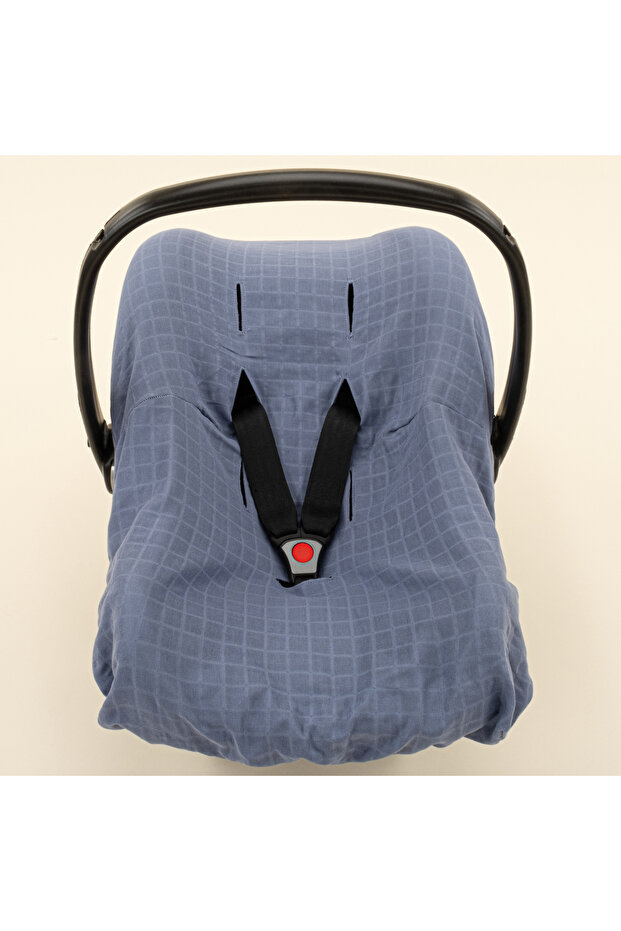 Muslin Stroller Sheet or Cover - Indigo Muslin