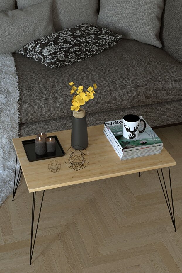 Elit Orta Sehpa - Meşe - 2