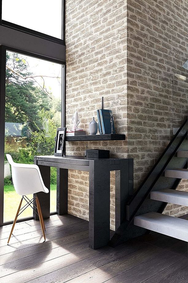 Bien Exclusive 5311 Açık Sarı Tuğla Popüler Taş Desen Kağıdı 5,30 M² 5646 - 4