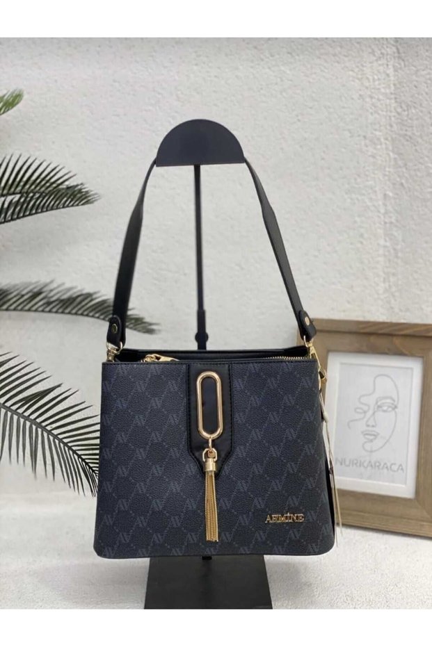 2024 New Season Patterned Original Women's Bag - 361 (Anthracite Black)