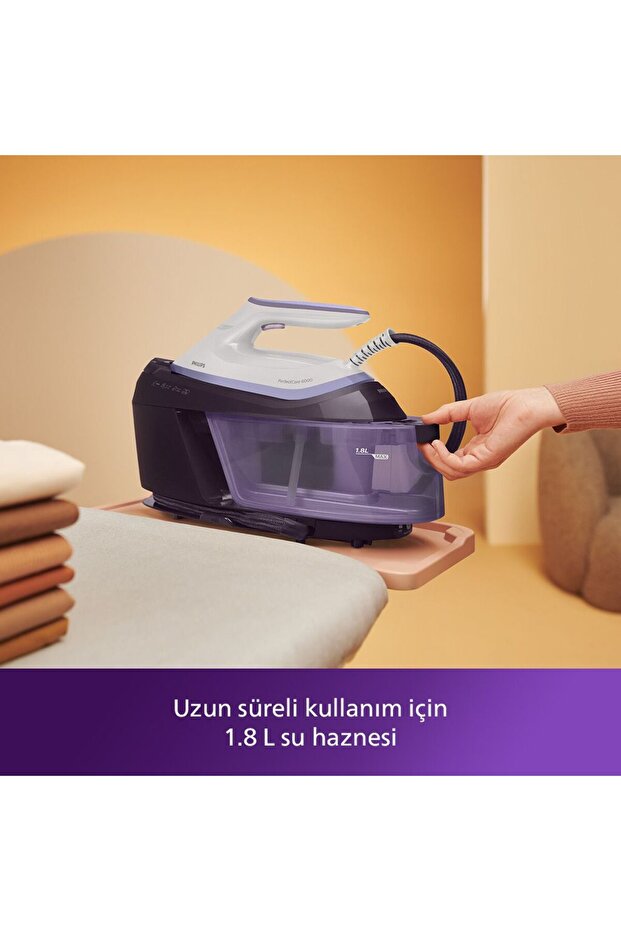 6000 Serisi Perfectcare Buhar Kazanlı Ütü, Güçlü Buhar, 1,8 Lt Çıkarılabilir Su Haznesi, PSG6024/30 - 6