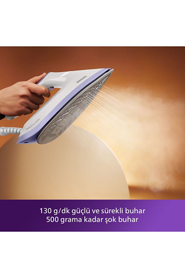 6000 Serisi Perfectcare Buhar Kazanlı Ütü, Güçlü Buhar, 1,8 Lt Çıkarılabilir Su Haznesi, PSG6024/30 - 3