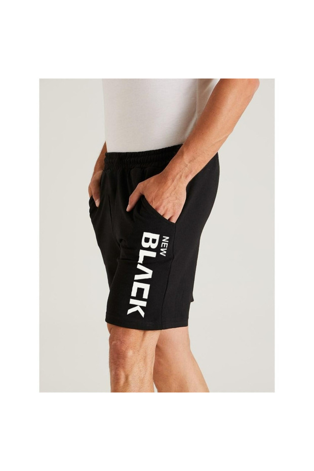 Basic Black Shorts - Short Printed - 2