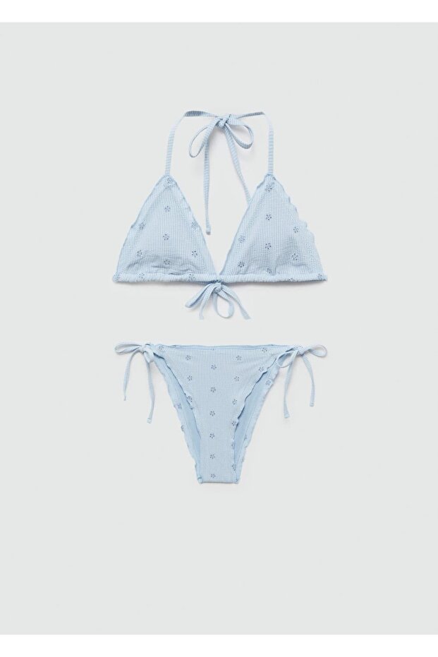Çiçek Işlemeli Bikini - 3