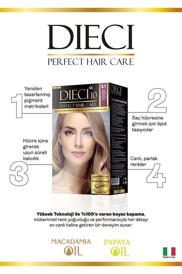 Kit Saç Boyası 9.3 Sarı Dore - 2