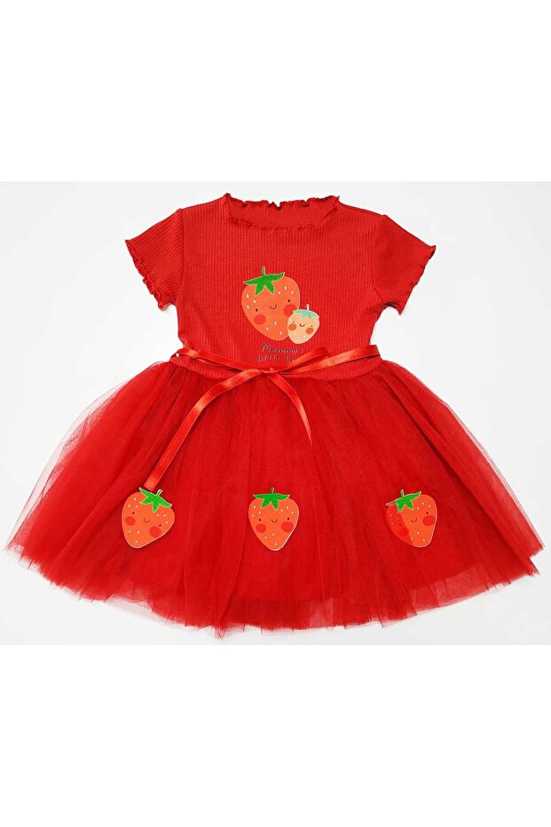 Strawberry Tulle Dress