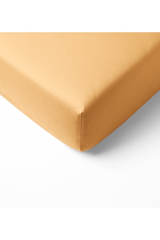 Orange Patterned Single Fitted Sheet Set - 3