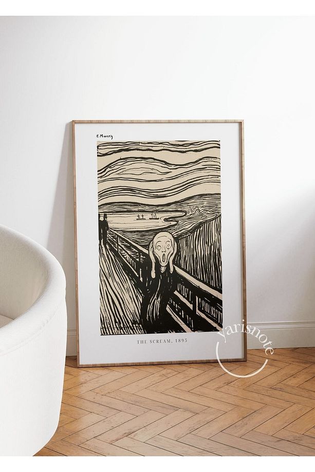 Edvard Munch The Scream Çerçevesiz Poster - 3