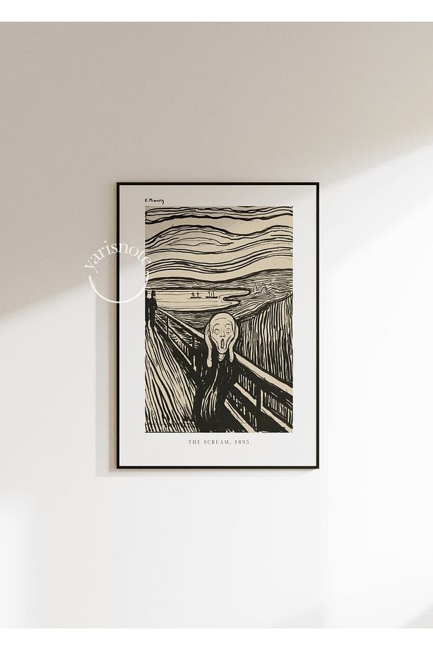 Edvard Munch The Scream Çerçevesiz Poster - 5