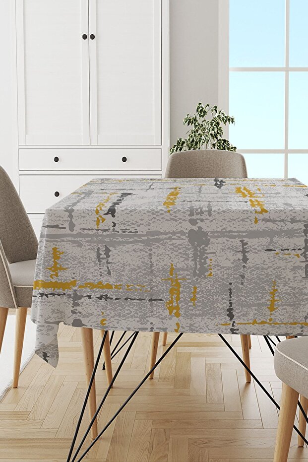 Premium Thai Feather Velvet Stain Resistant Fabric Vintage Washable Tablecloth Mso410