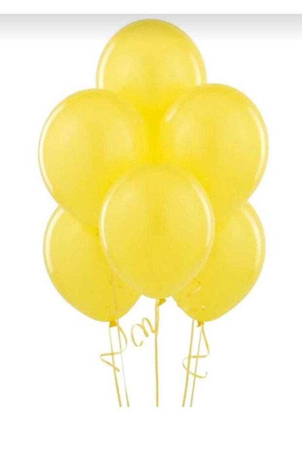 12 Pastel Yellow Balloons (10 Pieces)