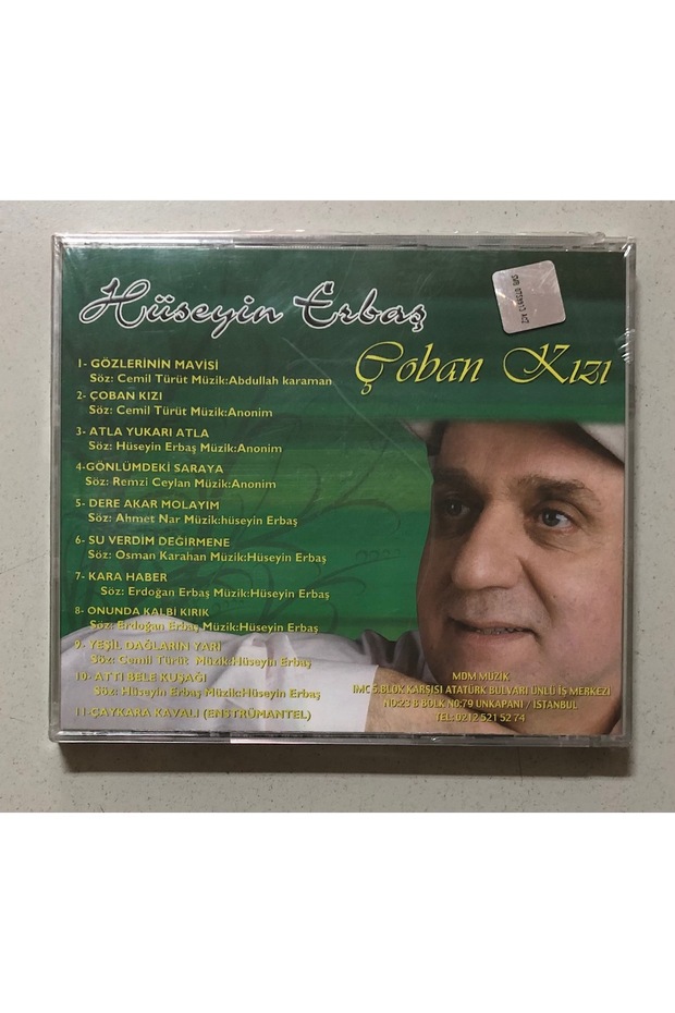 Hüseyin Erbaş Çoban Kızı Cd (Jelatininde Sıfır Orjnal Dönem Baskı Cd) - 2