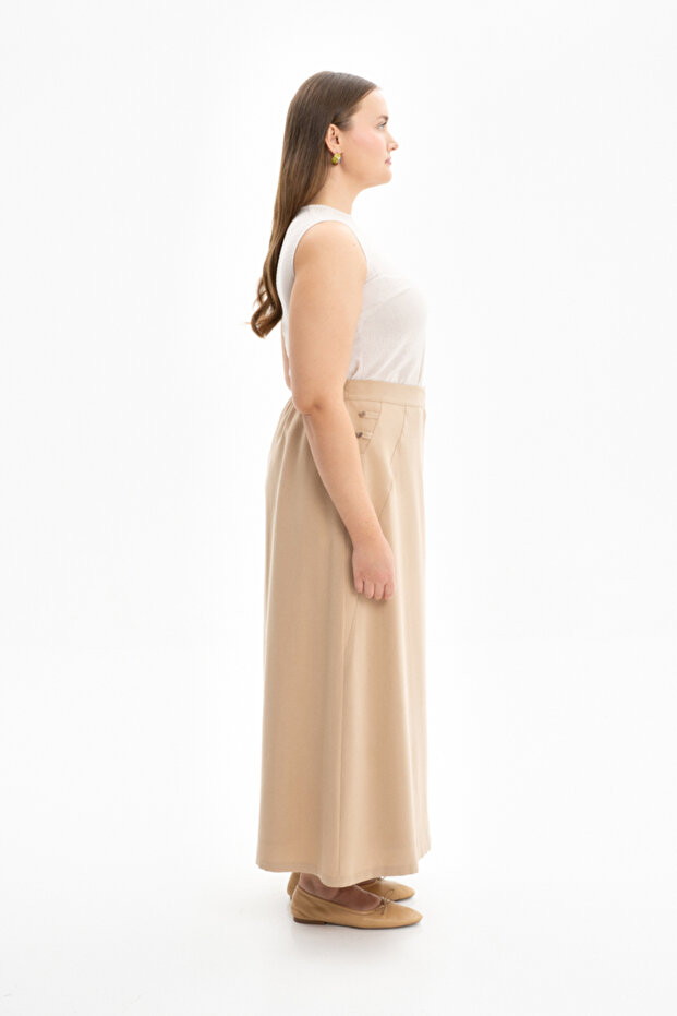 Yanları Detaylı Etek - 2