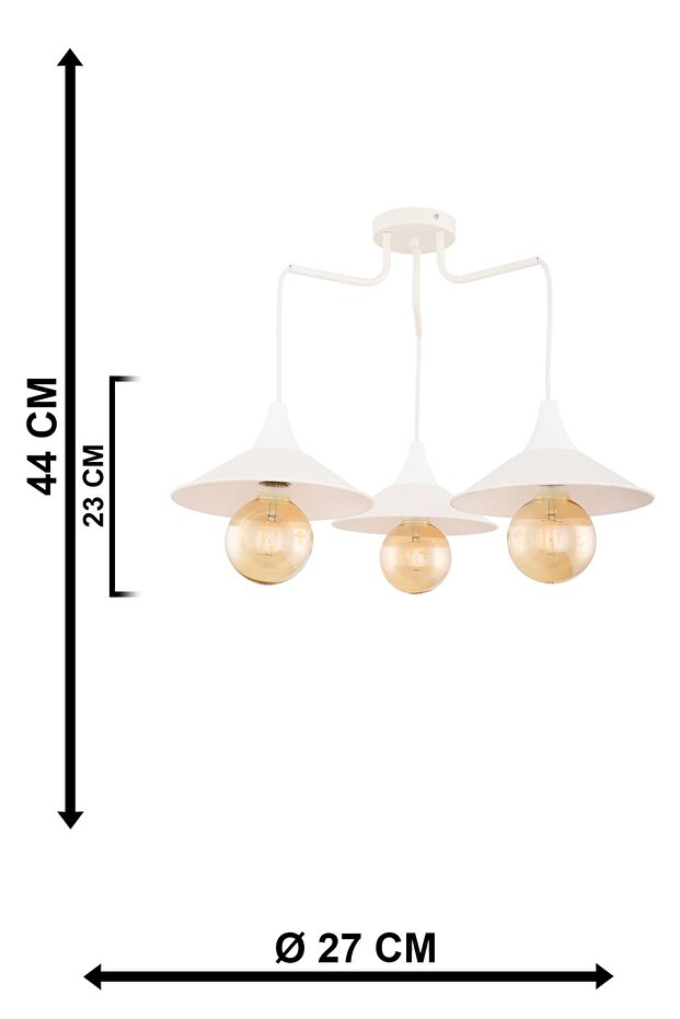 Berlin 3.lü Beyaz - 5