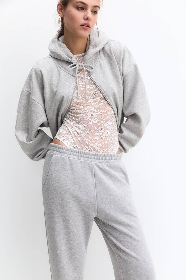 Basic jogging fit pantolon - 4