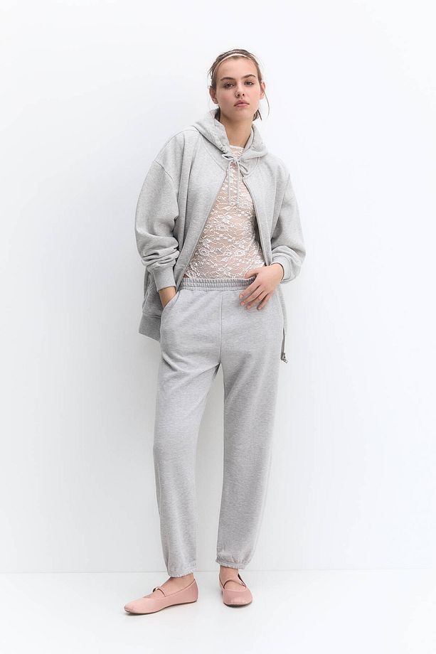 Basic jogging fit pantolon - 2