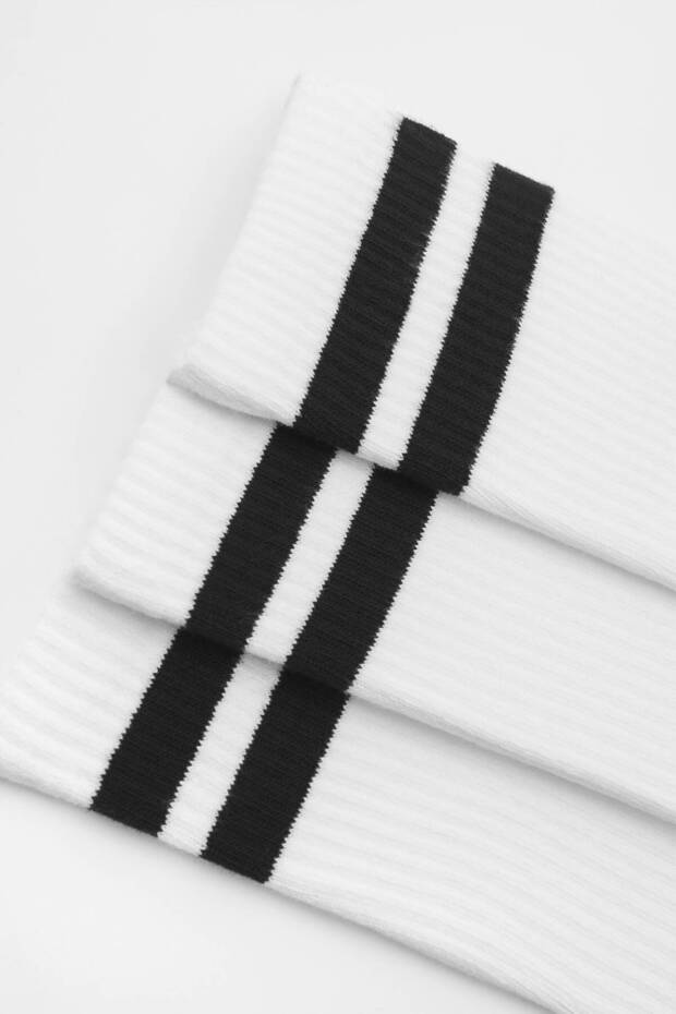 Beyaz spor çorap - 4