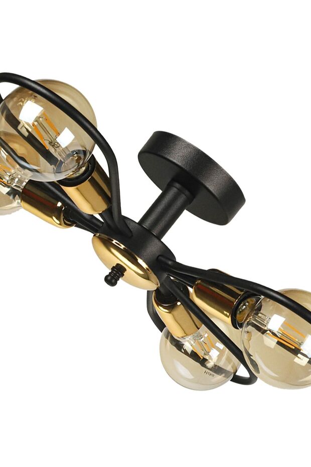 Kasım 4.lü Avize Siyah - 4