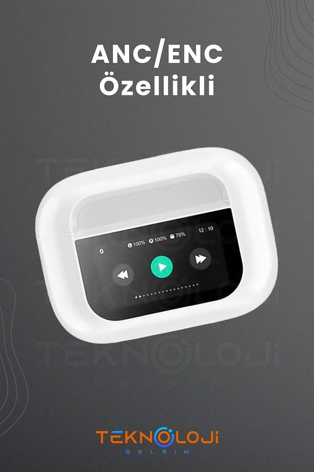 Pro Anc Dokunmatik Dijital Ekranlı Aktif Gürültü Engelleme Bluetooth Kulaklık Şeffaf Mod Enc/anc - 2