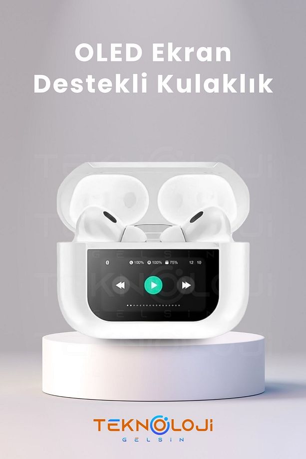 Pro Anc Dokunmatik Dijital Ekranlı Aktif Gürültü Engelleme Bluetooth Kulaklık Şeffaf Mod Enc/anc - 4