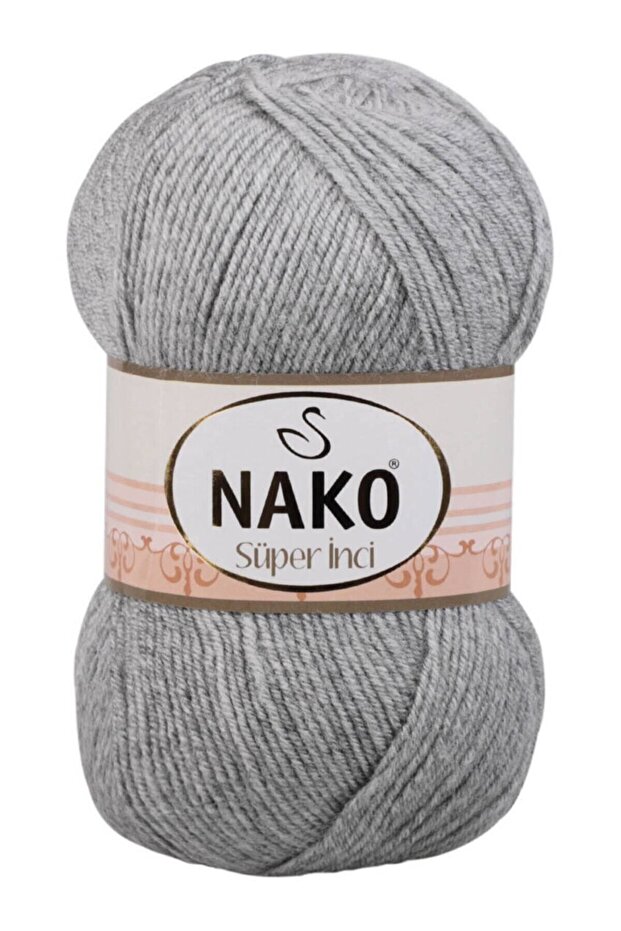Super Pearl Hand Knitting Yarn Light Gray 195
