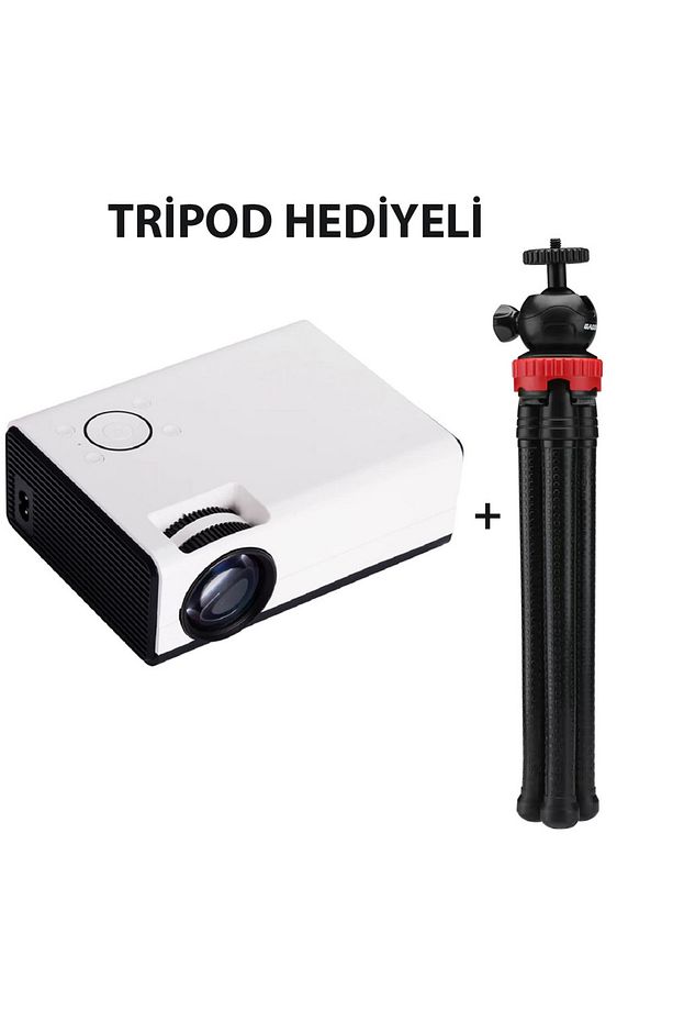 T01-A Akıllı Projektör Mini Profesyonel 4D Keystone Android Wifi 1080P 4K LED Projektör Ev Sineması - 3