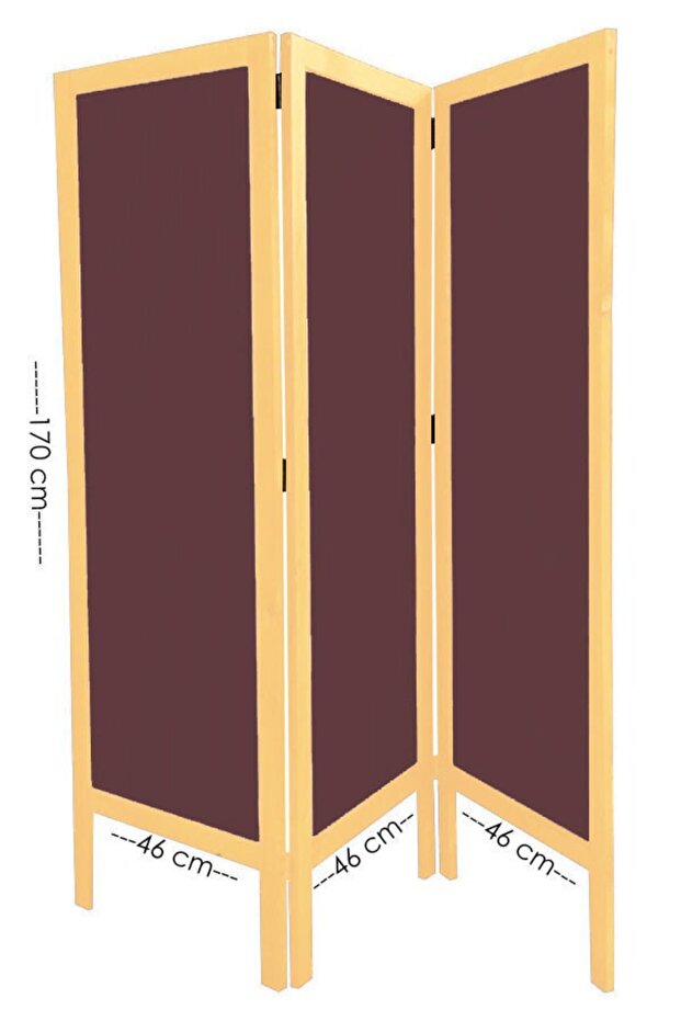 Masif Ahşap Kumas Paravan - 1