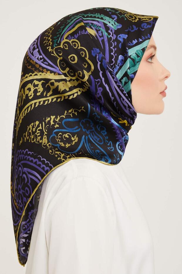 İpek Eşarp 9037d-52 - 2023 Kış Ipek Twill - 2