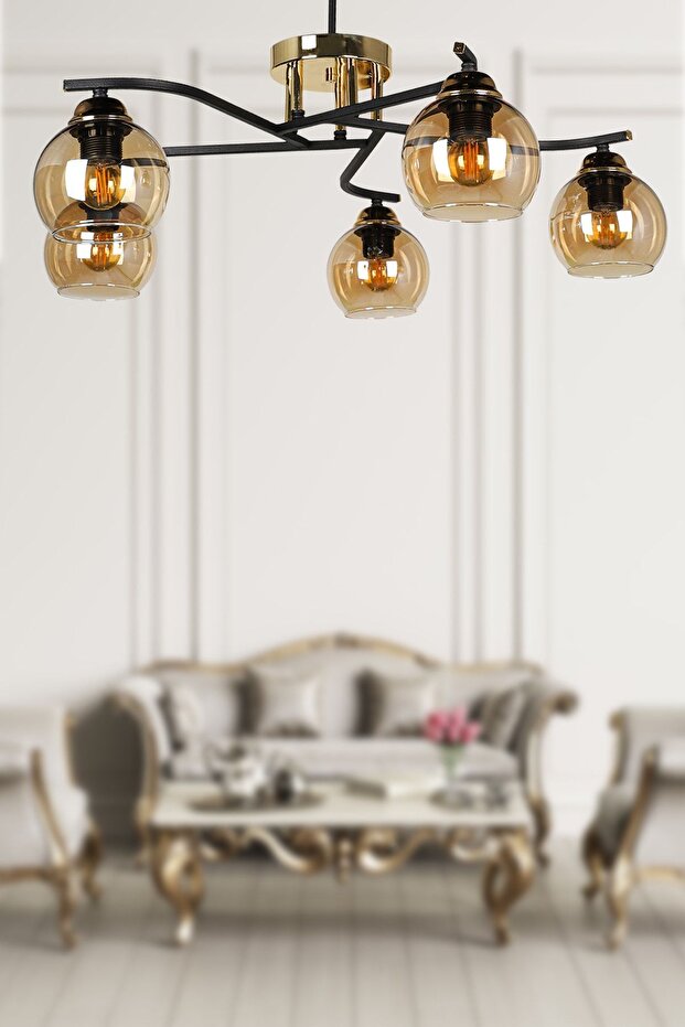 Alkan 5.li Avize Siyah - 1