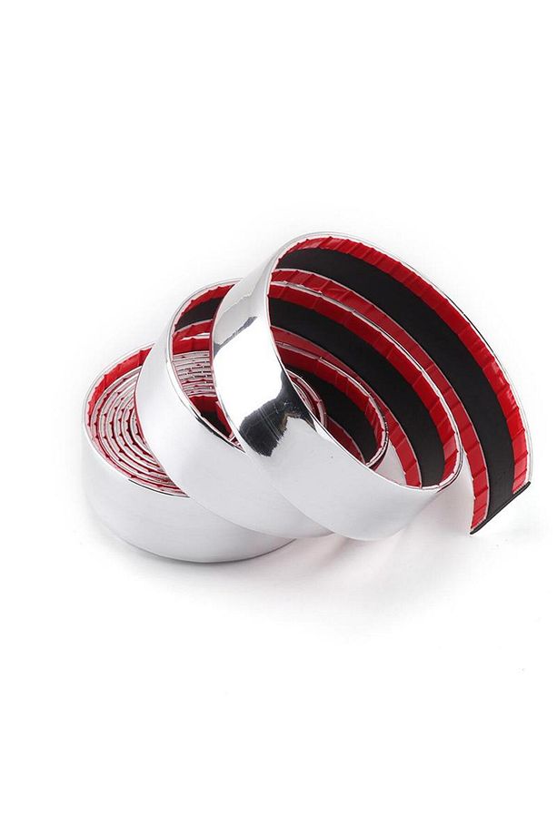 30 mm Yapışkanlı Şerit Krom 3d 5 metre - 1