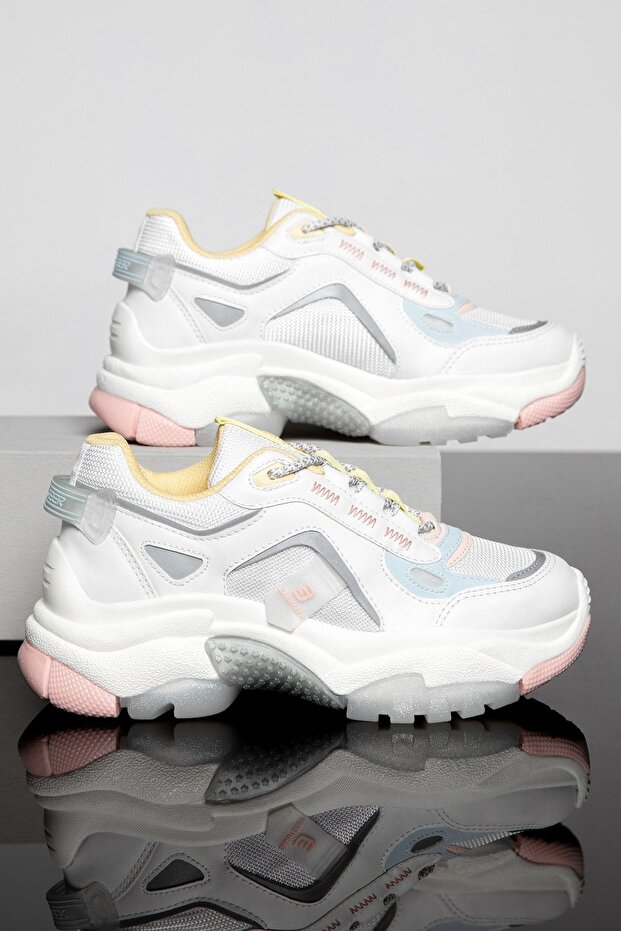 Białe tenisówki damskie DS Linda - 1