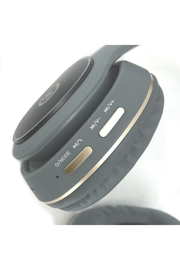 Kablosuz Rgb Led Işıklı Bluetooth Stereo Kulaklık Gri + Sd Kart Yk-811 - 4