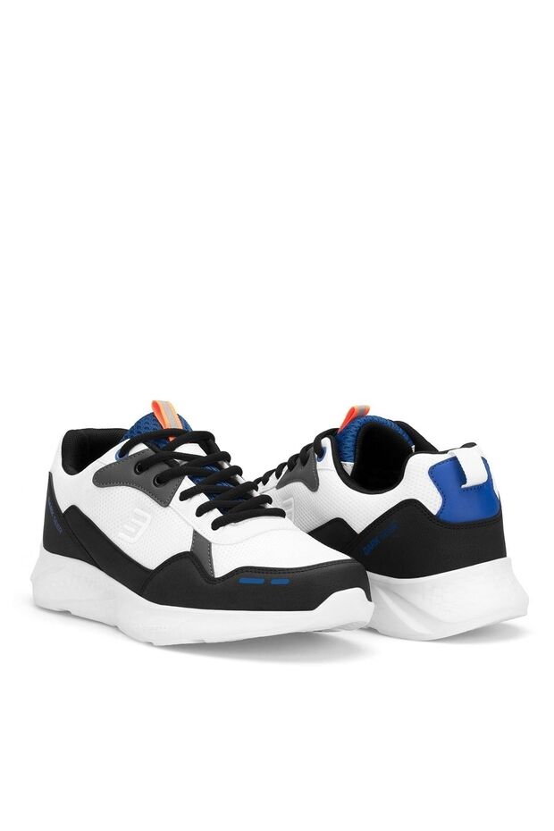 DS Rolando Biało-niebieskie trampki unisex - 3