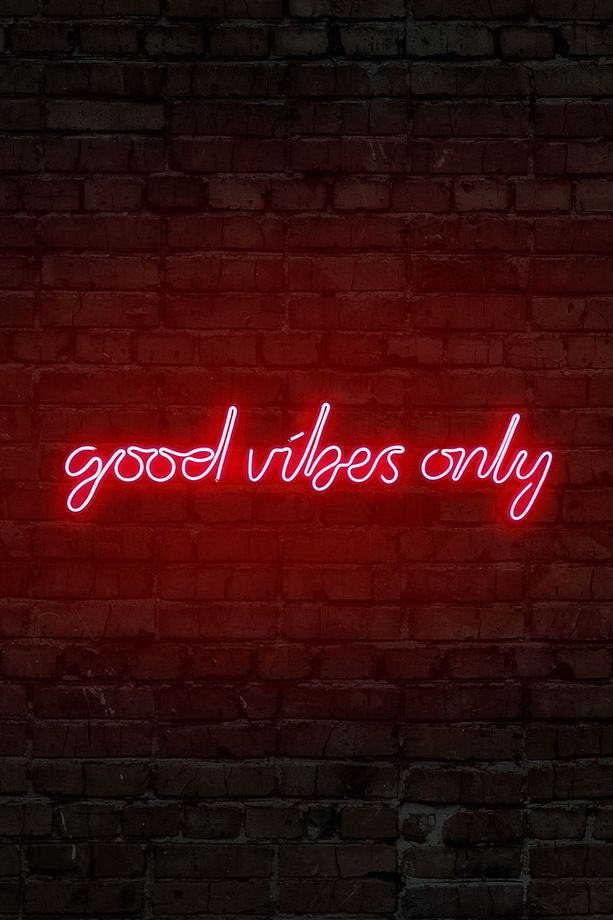 Neongraph Led Dekoratif Duvar Aydınlatması Neon Duvar Yazısı Good Vibes Only 64 X 18 Cm - 3