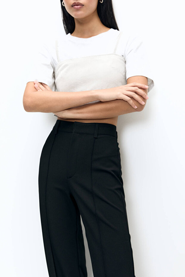 Dikiş detaylı smart pantolon - 5