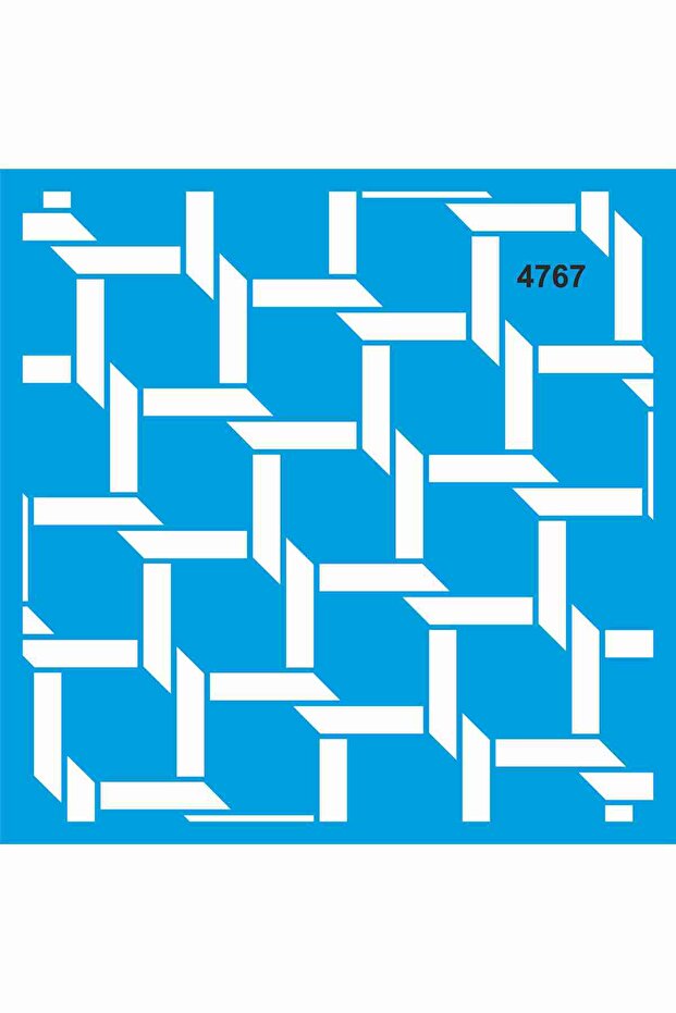 قالب نمط استنسل هندسي 40x40 سم - 1