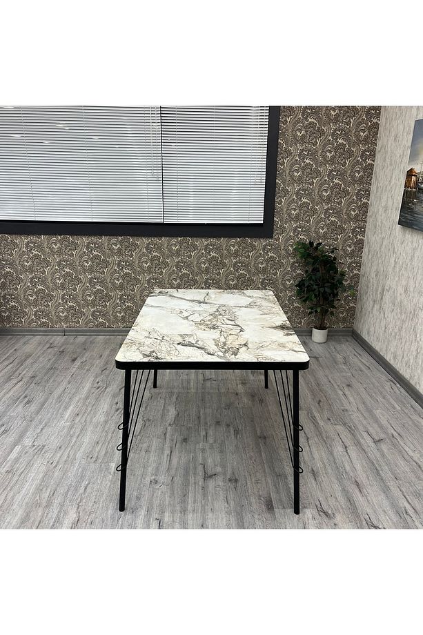 Mutfak masaları Hasır Ayaklı 80-120 dikdörtgen Mutfak Mutfak Masası - 3