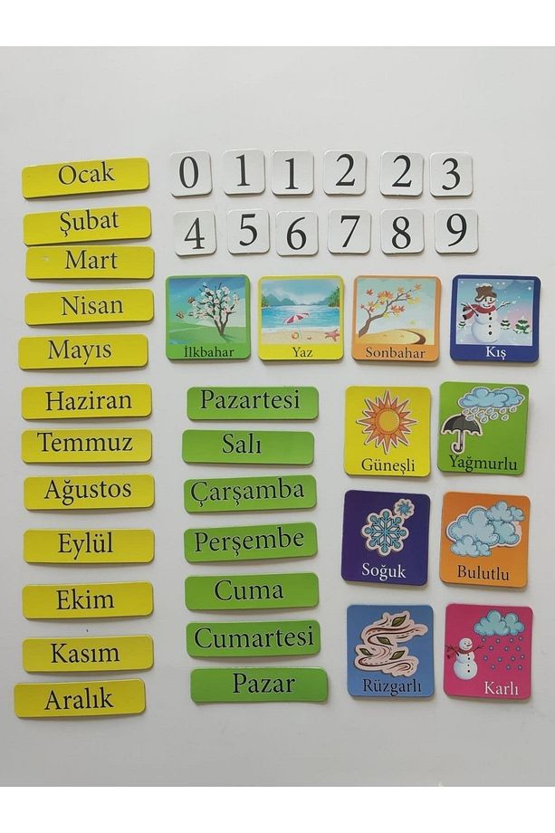Sınıf Takvimi Mıknatıslı - 9