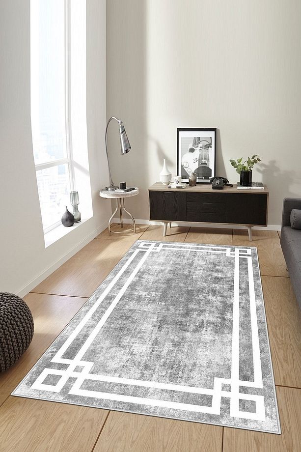 Dijital Baskı Yıkanabilir Kaymaz Taban Salon Halısı Mutfak Halısı Yolluk - 1