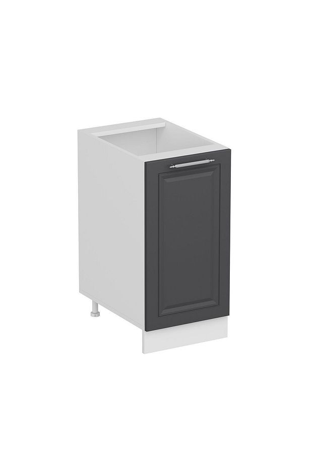 Mutfak Modül Alt 1k1r 40cm Dolap Beyaz Mebran C Antrasit - 3