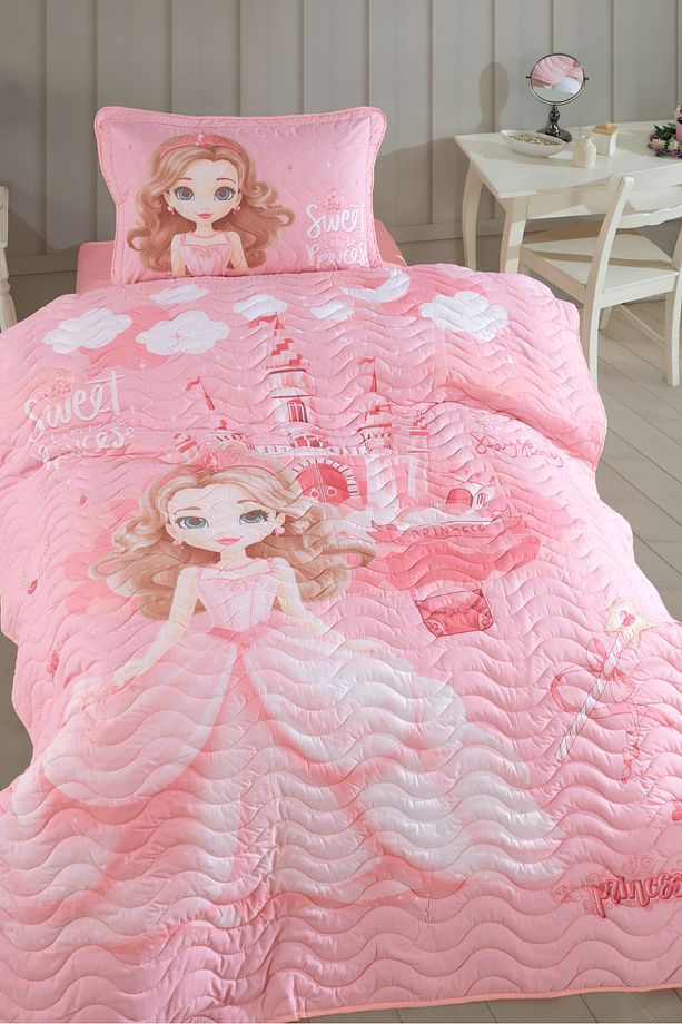 Ranforce %100 Pamuk Tek Kişilik Yatak Örtüsü Seti Sweet Princess - 2