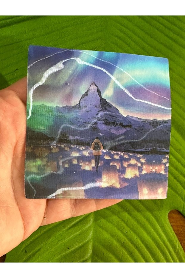 9x9 cm 3D Changing Landscape Emblem Sewing Clothing Accessory