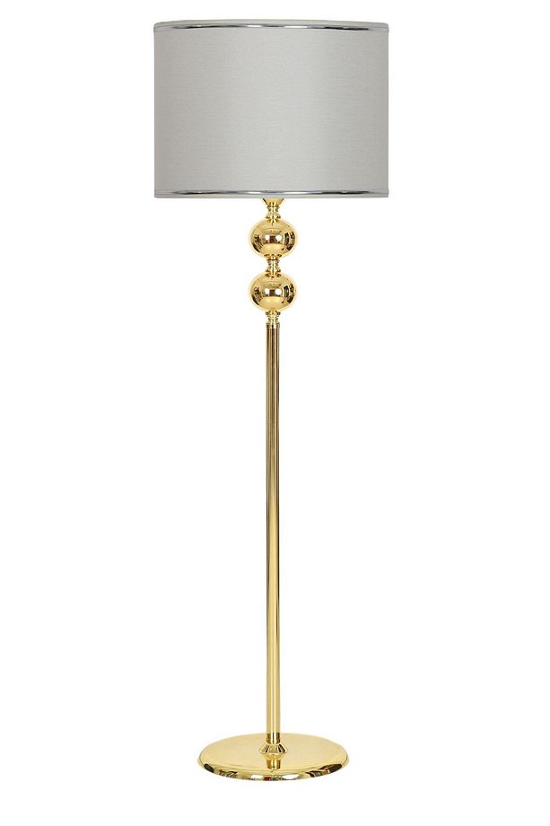 Krem Gold Kaplama  Tek Ayak Lambader - 1