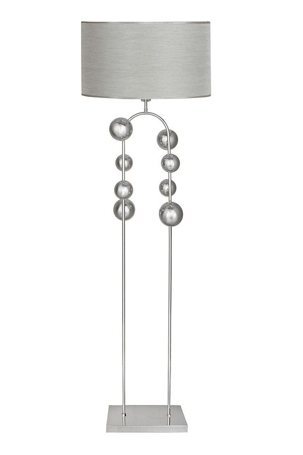 Krom Kaplama Metal Lambader - Pre Gri - 1