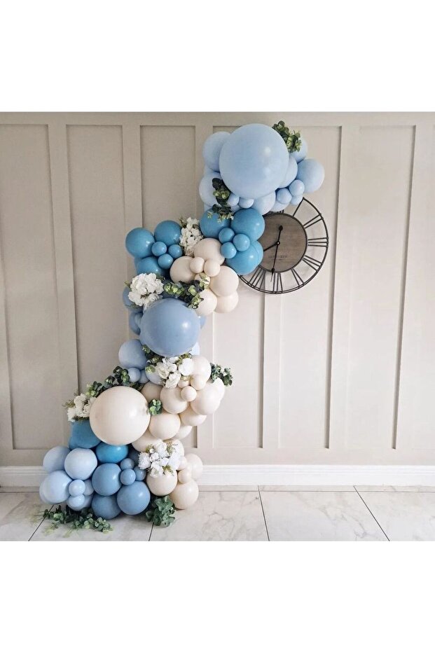 Deep Ocean Storm Blue Sea Sand Balloon Chain Set 100
