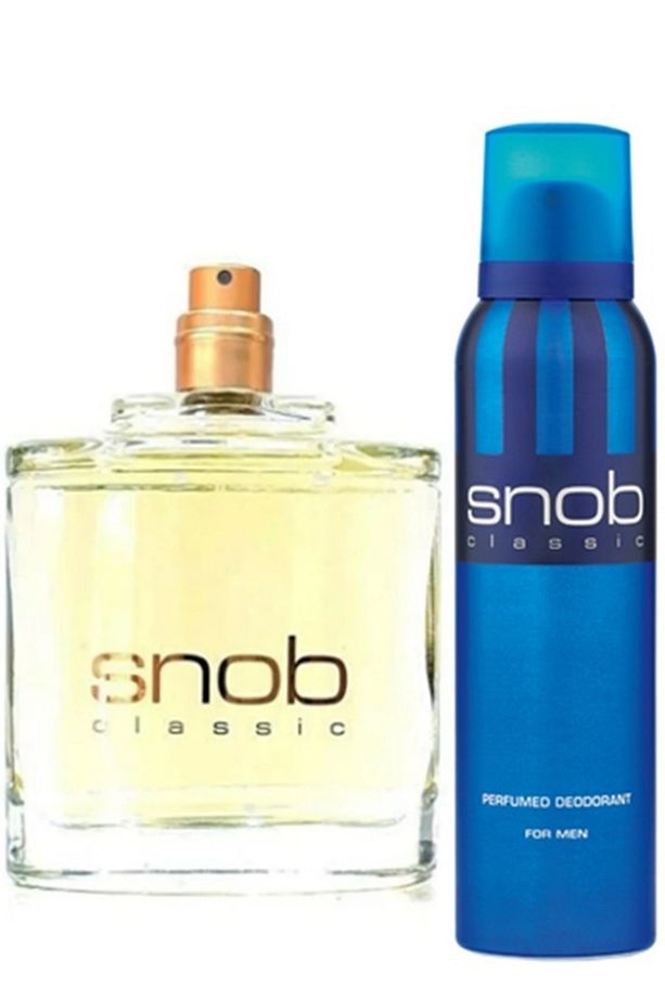 Klasik Mavi Erkek Parfüm (KUTUSUZ Ve KAPAKSIZ) 100ml Edt + 150 ml Snop Deodorant - 2