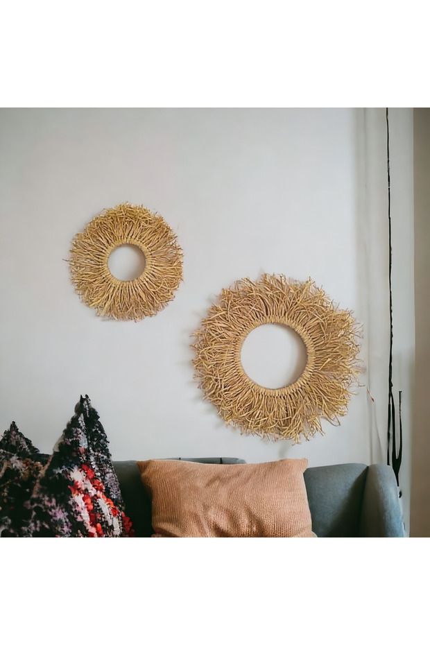 2 li Rafya Duvar Süsü - 1