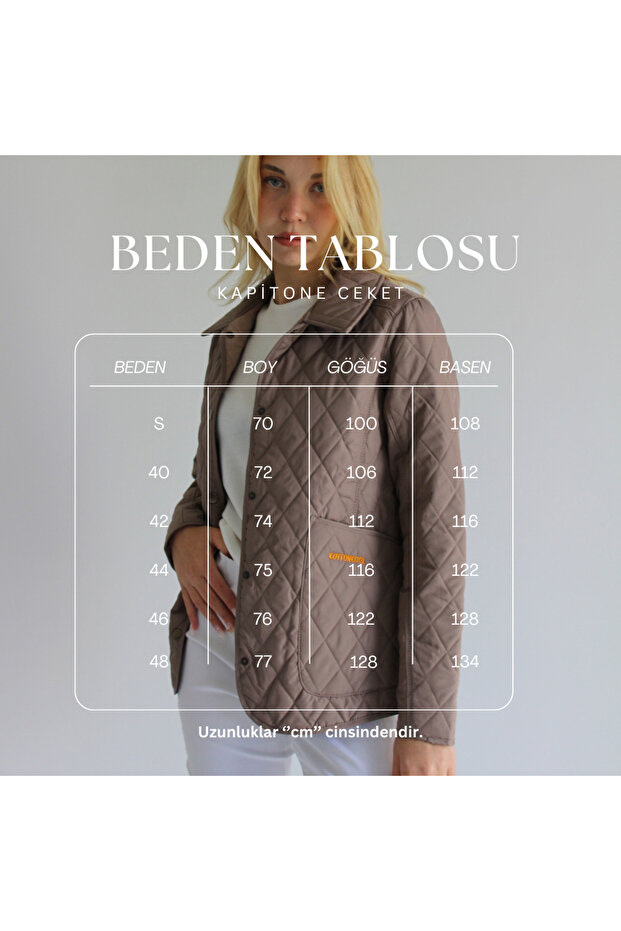 Kadın Kapitone Mont - 6